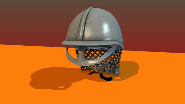 guard helmet Model 3D .c4d .max .obj .3ds .fbx .stl .blend 