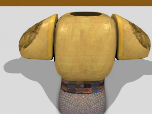 lion brass armor 3D Model