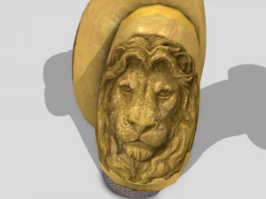 lion brass armor 3D Model