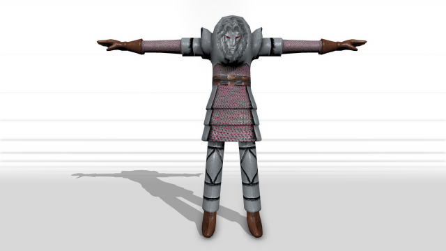 steel armor Modelo 3D .c4d .max .obj .3ds .fbx .stl .blend 