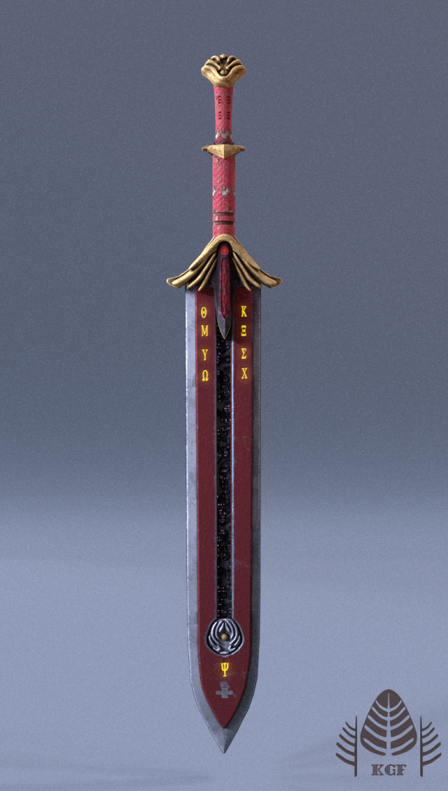 imperial sword 3D Model .c4d .max .obj .3ds .fbx .stl .blend 