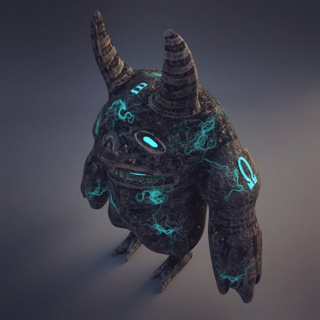 golem imp 3D Model .c4d .max .obj .3ds .fbx .stl .blend 