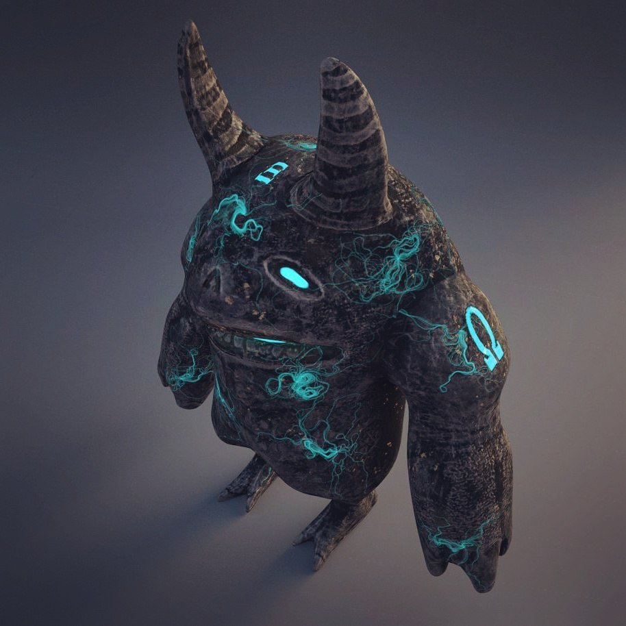 Monster 3d model. Имп 3d model. Низкоуровневые монстры. Artifact 3d model.