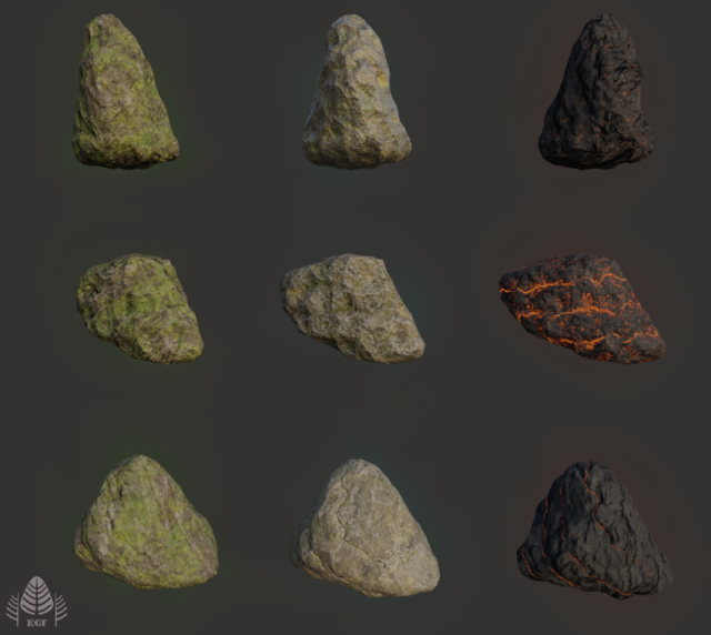 rock pack rts 3D Model .c4d .max .obj .3ds .fbx .stl .blend 