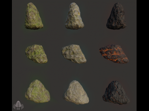 rock pack rts 3D Model