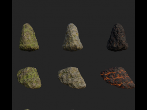 rock pack rts 3D Model
