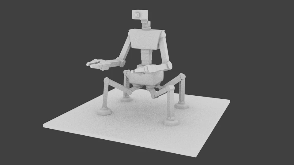 primer prototipo de robot Modelo 3D .c4d .max .obj .3ds .fbx .stl .blend 