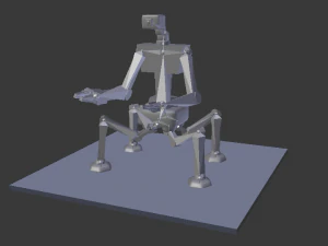 primer prototipo de robot Modelo 3D