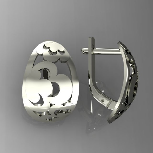 earrings 3Dモデル .c4d .max .obj .3ds .fbx .stl .blend 