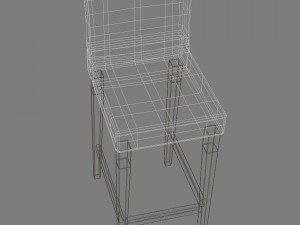 ikea henriksdal bar chair 3D मॉडल