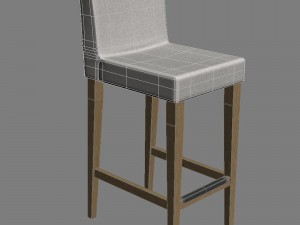 ikea henriksdal bar chair 3D मॉडल