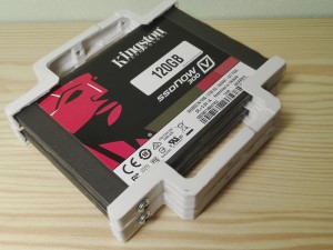 2-5 to 3-5 bay dual hard disk drive hdd ssd 3D Baskı Modeli