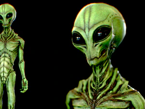 pacote de alien&iacute;genas realistas 2 Modelo 3D