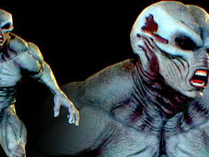 pacote de alien&iacute;genas realistas 2 Modelo 3D