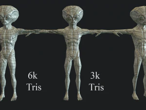 pacote de alien&iacute;genas realistas 2 Modelo 3D