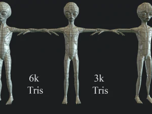 pacote de alien&iacute;genas realistas 2 Modelo 3D