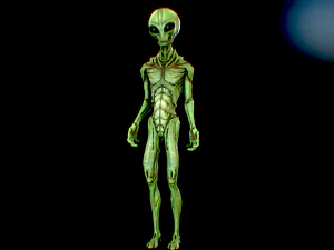 pacote de alien&iacute;genas realistas 2 Modelo 3D