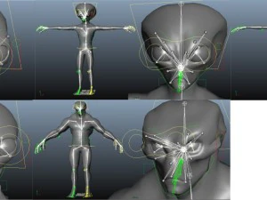 pacote de alien&iacute;genas realistas 2 Modelo 3D