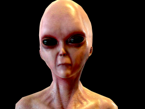 realistic alien 1 Model 3D