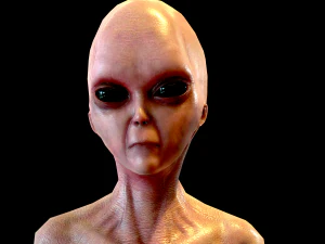 realistic alien 1 3D Model