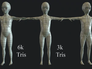 realistic alien 1 3D Model
