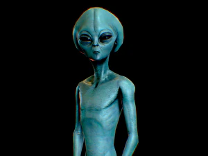 realistic alien 3 3D Model