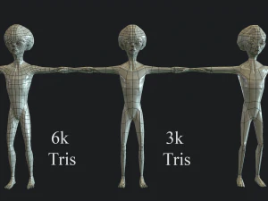 realistic alien 3 3D Model