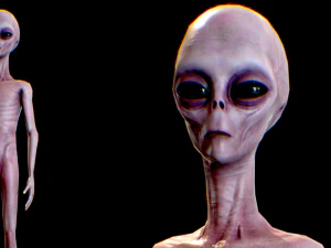 현실적인 외계인 4 3D 모델