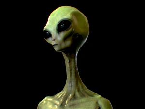 realistic alien 6 3D Model