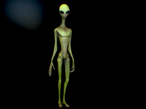realistic alien 6 3D Model