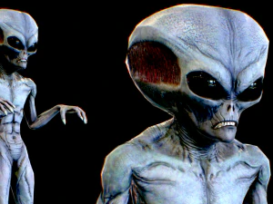 realistic alien 7 3D Model