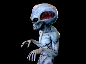 realistic alien 7 3D Model