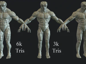 현실적인 외계인 10 3D 모델