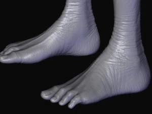 escultura realista de alien&iacute;gena 3 Modelo 3D