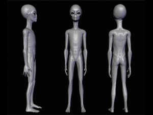 realistic alien 4 sculpt 3D Model