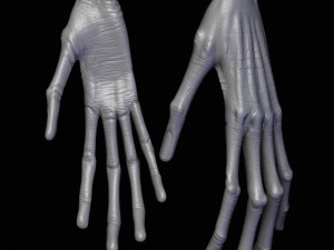 realistic alien 6 sculpt Model 3D