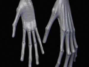 escultura realista de alien&iacute;gena 6 Modelo 3D