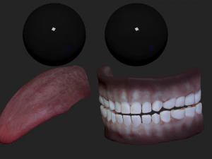 escultura realista de alien&iacute;gena 6 Modelo 3D