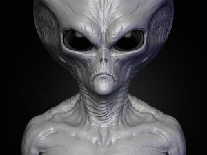 realistic alien 7 sculpt 3D Model