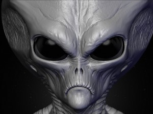 realistic alien 7 sculpt Model 3D
