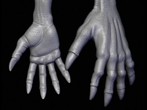 realistic alien 7 sculpt Model 3D
