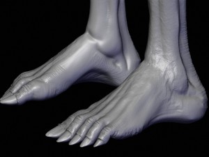 realistic alien 7 sculpt Model 3D