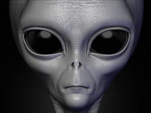 escultura alien&iacute;gena 8 realista Modelo 3D