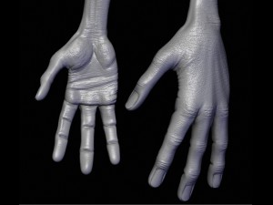realistic alien 8 sculpt 3D Model