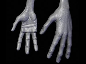 escultura alien&iacute;gena 8 realista Modelo 3D