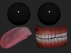 realistic alien 8 sculpt 3D Model