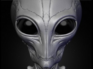 realistic alien 9 sculpt 3D 模型