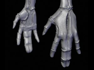 realistische Alien-9-Skulptur 3D Modell