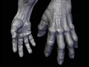 escultura realista de alien&iacute;gena 10 Modelo 3D