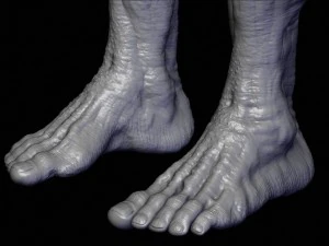 escultura realista de alien&iacute;gena 10 Modelo 3D